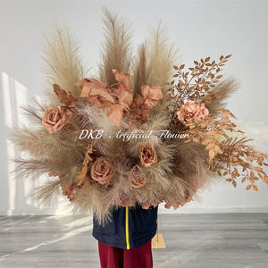 Fábrica de Flores Artificiales DKB, Decoraciones Personalizadas para Bodas en Interiores y Exteriores, Hilera de Flores Artificiales de Pampa - Product Image 3