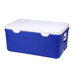 Özel 110L büyük soğutucu kutu plastik soğutucu kutu portatif soğutucu kamp için taşınabilir soğutucu kutu yalıtımlı