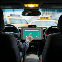 Nueva Tablet Qualcomm para Taxi, Diseño Todo en Uno con Cable, Tablet Inteligente de 5 Pulgadas con 4G, WIFI, BLE y GPS para Despacho de Taxis