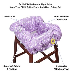 Cubierta de carrito de compras Diseño <span class=keywords><strong>universal</strong></span> 2 en 1 Cubierta de arnés de <span class=keywords><strong>silla</strong></span> alta portátil para bebé Cubierta de carrito de compras plegable para bebé - Product Image 3