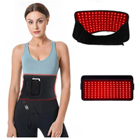 GYMMAX Harga Baru 120 LED Perangkat Cahaya Merah Produsen Sabuk Pinggang Perawatan Tubuh yang Dapat Dipakai untuk Perawatan Tubuh Harian Pinggang dan Perut dengan Timer