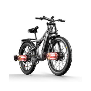 Bicicleta eléctrica Shengmilo S600 Dirt Bike de 2000w con motor dual, neumáticos gruesos de 26 pulgadas, nivel de impermeabilidad IP45 para adultos. - Product Image 2