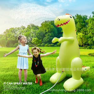 Inflatable Dinosaur Water Spray Toy 180x150x130cm For Kids Outdoor Summer Play - Product Image 4