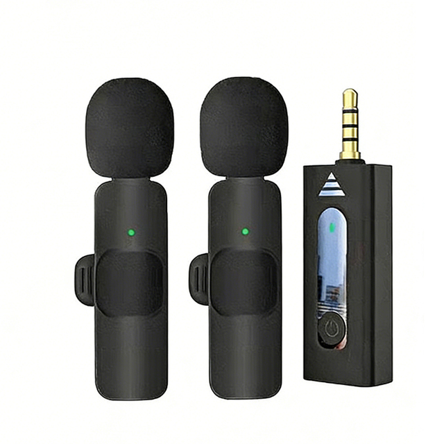 K35 Wireless Microphone 3.5mm Jack Microphone Outdoor Lapel Wireless Lavalier Microphone for Speaker Digital Camera