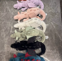 Peluche en coton biologique Jelly Cat, Dragon du Ciel et Dragon des Neiges, poupée en peluche moelleuse, rembourrage en PP, coussin lesté doux
