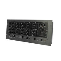 Console Table de Mixage DJ USB C3 Professionnelle 4 Canaux Contrôleur Audio Intégré Carte Son pour Scène Studio Performance Live