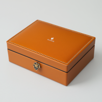 Caja de Embalaje de Perfume de Cuero PU Hecha a Mano y Personalizable Directo de Fábrica