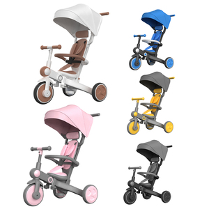 OEM CUSTOM Kids <strong>Trike</strong> Stroller Bicycle Push Foldable Kids <strong>Trike</strong> Toddler Tricycle <strong>with</strong> <strong>Parent</strong> <strong>Handle</strong> - Product Image 2