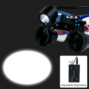 Dental Magnifying <b>Glasses</b> 2.5X/3.5X 3W Led Headlight For Oral Surgery With <b>Adjustable</b> Brightness - Product Image 3