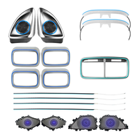 WIITECH Éclairage d'ambiance 64 couleurs pour Mercedes W167 GLE GLS 2020-2025, Contrôle MBUX, Amélioration de l'éclairage intérieur LED, Haut-parleurs de ventilation
