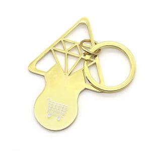 Stainless Steel Token Remover Tool <b>Keychain</b> for Unlocking Shopping Carts, Ergonomic and Lightweight - Product Image 3