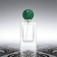 Flacon de parfum carré transparent personnalisable, nouveau design, vide, avec pulvérisateur à pompe, emballage en verre avec diffuseur à bâtonnets