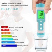 Nouveauté, 7 en 1, PH/TDS/EC/ORP/salinité/S Testeur de qualité d'eau numérique, analyseur de la qualité de l'eau potable, testeur PH