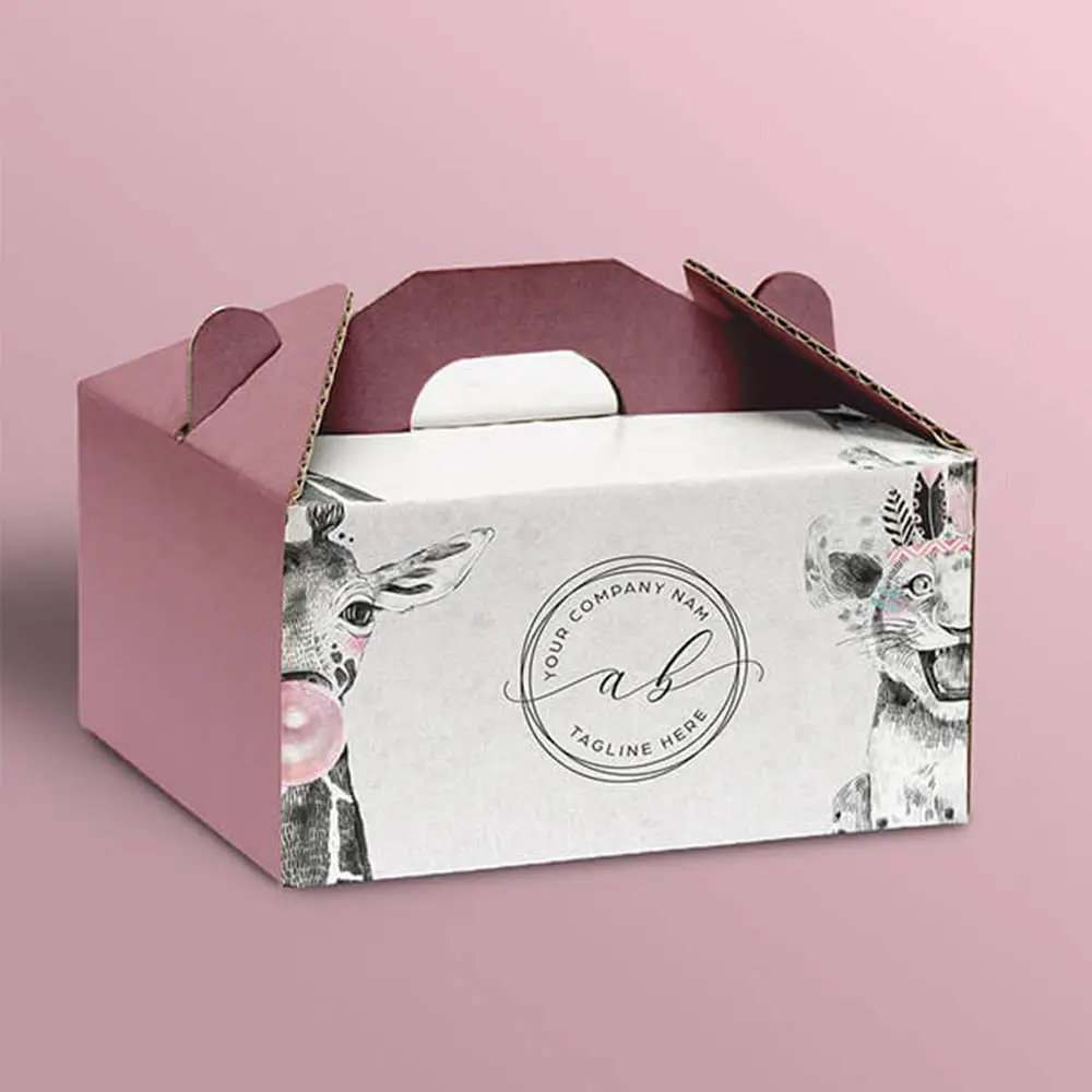 Fabriek Directe Verkoop Cake En Bloembakken Bento Cake Doos Met Cupcake Goedkope Cake Box 12 Inch
