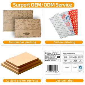 Feuille de papier alimentaire anti-graisse personnalisée, papier de charcuterie avec impression de logo personnalisée pour l'emballage alimentaire, hamburger, sandwich - Product Image 5