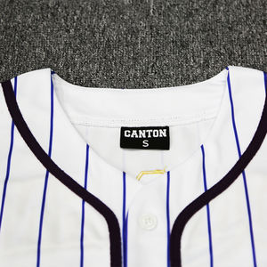 Camiseta de Béisbol Retro Unisex Personalizada con Impresión por Transferencia de Calor, Uniforme de Softbol al por Mayor, Opción de Talla Grande, Diseño a Rayas - Product Image 4