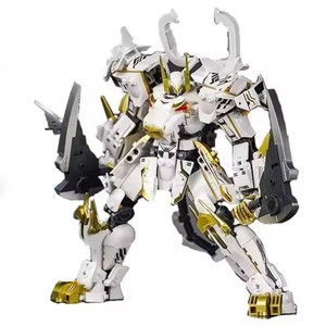 Sluban bloques de construcción plásticos Mech <span class=keywords><strong>Robot</strong></span> blindado hombre modelo juguete ladrillo transformar ensamblar personajes bloques de construcción - Product Image 1