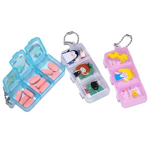 Boîte de rangement de médicaments en plastique Portable Mini taille pratique transportant trois compartiments pour les médicaments du matin la nuit nouvelle boîte - Product Image 5