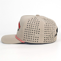 Gorra de Golf de Color Caqui con Logotipo Bordado Personalizado con Láser en Tela de Nailon de Alta Calidad con Cuerda Roja