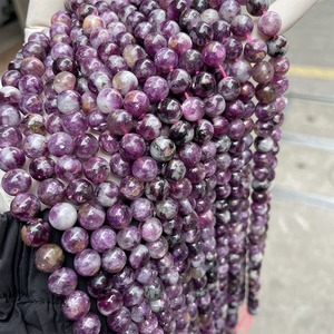 Natural Purple <strong>Emerald</strong> Stone <strong>Beads</strong> Round Loose <strong>Beads</strong> Energy Healing Power Stone <strong>Beads</strong> for Jewelry Making DIY Bracelet Necklace - Product Image 3