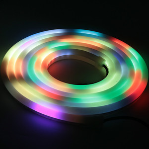 12V <span class=keywords><strong>DMX</strong></span> địa chỉ <span class=keywords><strong>RGB</strong></span> Neon <span class=keywords><strong>LED</strong></span> ống PVC cơ thể Flex dây cho kho Chiếu Sáng IP65 đánh giá đèn neon - Product Image 1