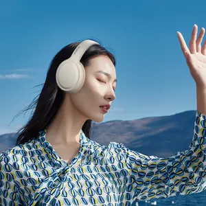 Grosir Headset gigi biru nirkabel Hyundai Headphone desain dapat dilipat dengan kualitas suara HIFI