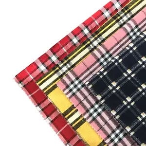 New Arrival Scottish Check Plaid Thick Heavy Weight Rayon Polyester TR Spandex Knit Jacquard Fabric For Blazer