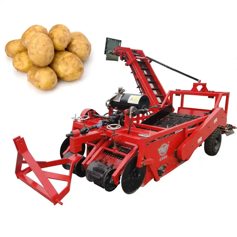 Automático auto-descarga de patata dulce cosechadora/ajo zanahorias cosechadora