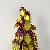 Arbre de Noël en feuilles dorées de haute qualité, décoration d'ambiance pour les fêtes de Noël, arbre de Noël artificiel en magasin