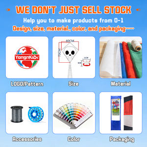 Cometa de Juguete Educativa para Niños, Personalizable al por Mayor, para Exteriores, con Diseño de Dibujos Animados, para Pintar, de Tela en Blanco, para Niños - Product Image 2