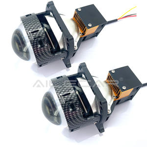 3 Inch Bi Led Projector Lens Hi/Lo Beam Tir Prisma Projector Lens Universele Auto Verlichting Bi-Led Projector Koplamp Koolstofvezel - Product Image 4