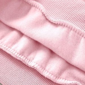 FOXA Sudadera con capucha de algodón con estampado de fresas para mujer con bolsillo rosa Xl - Product Image 5