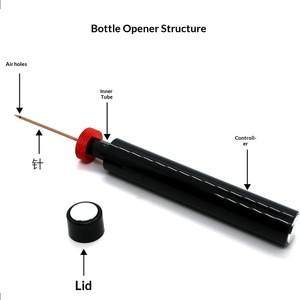 Tire-<span class=keywords><strong>bouchon</strong></span> à pression d'air portable pour <span class=keywords><strong>vin</strong></span> rouge, en alliage d'aluminium, type <span class=keywords><strong>aiguille</strong></span>, ouvre-bouteille créatif, coupe-papier, <span class=keywords><strong>bouchon</strong></span> sous vide - Product Image 4