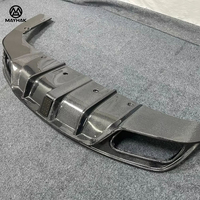 Diffuseur de pare-chocs arrière en fibre de carbone avec conversion de lumière becquet de lèvre de pare-chocs de voiture pour Mercedes Benz CLA CLA45 C117