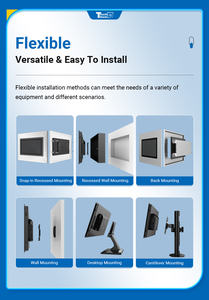 Monitor de alto brillo totalmente metálico para exteriores, duradero, plano, para montaje en pared, TFT LED, pantalla táctil LCD, Monitor Industrial, nuevo - Product Image 4