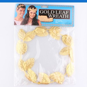 Diadema de Plástico con Hojas Doradas de 18.5 cm, Accesorio de Disfraz de Halloween para Maquillaje y Decoración de Mascaradas - Product Image 2