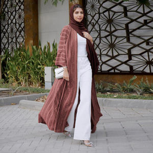 MQ027 Retro Ethnischer Stil Bescheidene Mäntel Sommer Long Top Cross-Border Fashion Strickjacke Arabian Saudi Cardigan für den Nahen Osten - Product Image 3