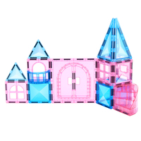 Jeu de blocs de construction magnétiques Castel pour enfants de 3 à 9 ans, blocs d'empilage magnétiques éducatifs pour garçons et filles