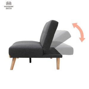 Sofá cama plegable, mecanismo moderno nórdico de interior, tela futon, personalizado, venta al por mayor, bajo precio - Product Image 5