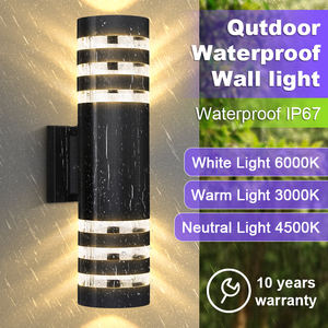 방수 실외용 사각 상하향 조명 표면 실장형 벽등, 가정 현관 차고용/LED 벽등/벽 램프 - Product Image 4