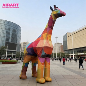 Belle décoration de girafe <span class=keywords><strong>gonflable</strong></span> à l'entrée du centre commercial - Product Image 3