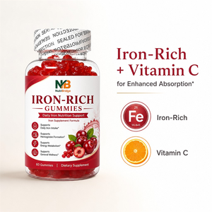Gomitas Ricas en Hierro <span class=keywords><strong>de</strong></span> Fórmula Personalizada Directa <span class=keywords><strong>de</strong></span> Fábrica China <span class=keywords><strong>para</strong></span> la Prevención <span class=keywords><strong>de</strong></span> la Caída del Cabello - Product Image 3
