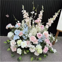 Boule de fleurs artificielles en soie pour centre de table de mariage, boule de fleurs de 40cm, 50cm, 60cm, 70cm pour allée, arche, entrée, décoration de fête à domicile