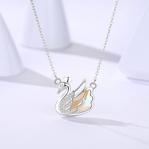 Collier avec pendentif en argent Sterling S925, opale Aurora, bijoux esthétiques élégants, cadeau pour jeunes femmes et adolescentes - Product Image 3
