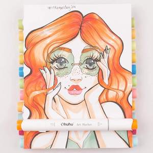 <span class=keywords><strong>Ohuhu</strong></span>-<span class=keywords><strong>rotuladores</strong></span> de doble <span class=keywords><strong>punta</strong></span>, 72 colores, Alcohol - Product Image 4