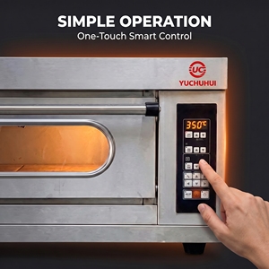 Forno Elettrico Industriale a Singolo Piano con 2 Vassoi in Acciaio Inox 304 |   Porta Completamente in Vetro |   Pane e <span class=keywords><strong>Pizza</strong></span> da Forno |   Cucina Commerciale - Product Image 4