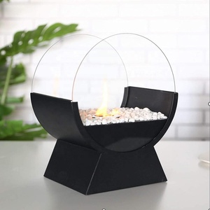 Stufa <span class=keywords><strong>a</strong></span> Etanolo da Tavolo in Acciaio Inox, Caminetto Portatile <span class=keywords><strong>a</strong></span> <span class=keywords><strong>Bioetanolo</strong></span> Senza Fumo per Riscaldamento Interno e Arredamento Casa - Product Image 1