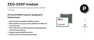 Módulo GNSS de Alta Precisión ZED-X20P-00B-00 L1/L2/L5 con INS RTK F9P, Placa GPS X20P - Product Image 4
