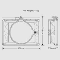 TILTA Tiltaing MB-T15 Bague d'Adaptation Quatre Objectifs Mini Matte Box pour Appareils Photo Reflex Numériques et Hybrides