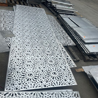 Système de panneaux de façade en aluminium perforé et sculpté avec revêtement PVDF à motifs personnalisés pour revêtement mural